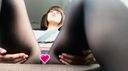 [Panchira in the car.6] The black pantyhose panchira of 23-year-old Ako Maeda OL can be seen all the time!
