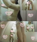 Glamorous sister's bra & panty try-on My shop's fitting room 09
