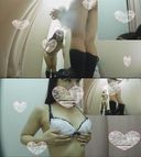 Beautiful black hair stiff nipples ~ ● bra try-on My shop fitting room 11