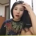 Cute Korean scribbles on her face from shower from masturbation