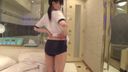 [Latest work] JD Hikari has bloomers & squirt water costumes and plenty of raw insertion raw vaginal shot ♪ [Personal shooting]
