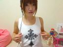 【Live Chat】Pink game underwear gal who is and teases her nipples