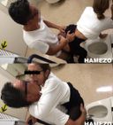 Call Samemi at work and 2 continuous ejaculation in the toilet [Hamezo Video Vol.9]