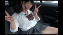 [in the car] Change into school uniform and get rid of! Finally, oral firing Part 2♪