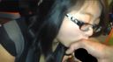【Facial Ejaculation】Sister with glasses on her face