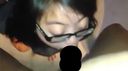 【Facial Ejaculation】Sister with glasses on her face