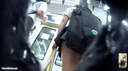 【Hidden camera / tailing】Tail a school girl in erotic underwear found in Famima to the train