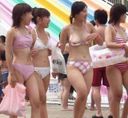 胸部波羅利發生！ 海裡、泳池裡的素人女孩嚴禁錯過泳裝波羅利