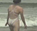 【個人拍攝】市民池白色透明泳衣曝光 極致服裝愛慕粘在身上的白色泳衣，看不出你不僅赤裸著和透視。