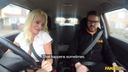 Fake Driving School - Horny car sex for busty blonde MILF