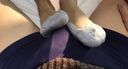 Beautiful legs︎ ❤Foot fetish is a must-see! Gonzo tearing stockings