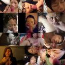 [Amateur personal post] Facial ejaculation of a total of 15 nasty women! !!