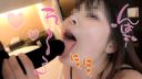 Individual shooting) D cup busty girl Arisu-chan who eats with self-deep throating! video of a beautiful woman with beautiful skin licking a meat stick in naughty underwear