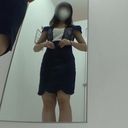 [T-back girls' fitting room] ☆ Trying on a thick ass &amp; bra!