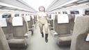 【Outdoor exposure】Extremely dangerous exposure on the bullet train! A dohentai gal who runs in the car naked and even masturbates! I'm definitely being watched by other passengers!!