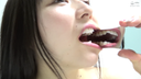 [Nipples ××  spit] Super cute beauty Chiharu Miyazawa's teeth observation & nipple masturbation → dripping on the nipples!!