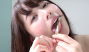 [Tongue Bello & Chewing & Giant Woman] Super cute Miyazawa Chiharu Chan's shishamo licking & chewing video!