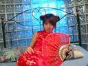 (None) 【Famous Beauty】★★ Fumiko Kim Passion Cheongsam Beauty Wishes A Man Can Insert Deep Into Her Vagina!!