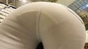 【FullHD】Unconsciously white jeans and yellow panties dripping through the big ass