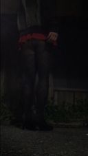 【Outdoor exposure】Masturbation in front of a stranger's house・・・【Cross-dressing】