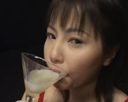 Lolita girl drinks semen in a glass