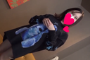 A beautiful college girl who seems to be in a 19-year-old fair-skinned slender Keyakizaka is fixed with an electric vibrator and vaginal shot