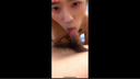 [Uncensored] Personal shooting on the vertical screen of smartphone, live distribution of Chinese couple leaked. While chatting with a cute girl like an idol class, she licks her boyfriend's hard, flicks the glans with her tongue, and deepthroats it.