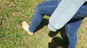 【Completely barefoot】I walked barefoot in the park! part1