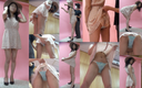 Amateur Panchira in Personal Photo Session vol.66 Sexy Competition Pants Model Chika "I wonder if you can see the nipples ..." [With high quality ZIP]
