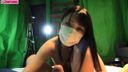 Beautiful girl in a mask, Shizuku-chan 19 years old First shot Masturbation while standing, with buttocks sticking out, while bathed in wet gaze