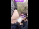 POV Sex processing toy girl getting a blowjob and copulation outdoors