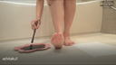 Video of taking a foot walk in the bathroom (Eria Kurosaki)