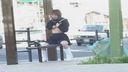【Outdoor exposure】Bus stop masturbation! Naked SEX in the park! 200% Danger Dohentai Gray!!