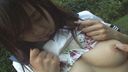 【Outdoor exposure】! ! Shame play by exposing uniformed girls outdoors and sucking cocks! !!