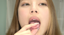 [Tongue / spit fetish] Super recommended actress Moriyama Natsuka Chan's tongue velo observation / spit nipple masturbation!