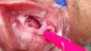Do-up close-up masturbation that wriggles and secretes mucus