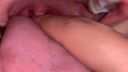 【個人拍攝】可愛的狸貓臉女孩的舌頭喉唾液全程（舌苔，唾液，喉嚨摸索）琴美[Y-120]