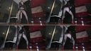 "Main story face / she" (4K shooting) Sheer man kuppa in glossy pantyhose (straight wear) was asked to do a mecha obscene erotic dance. I can see her and it's shiny with love juice.