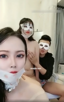 【無修正】二人の台湾美女と青年の３Pライブ映像！！【数量限定】