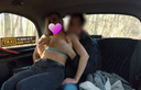 Taxi driver has car sex with a busty beautiful customer (*'▽')