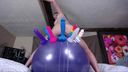 britneybaby18ちゃん - takes her HOPPER BALL to the bed