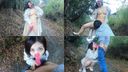 [Big breasts exposed] G cup beauty big breasts R-chan 22 years old / Big rocking raw saddle on the back road of a private house / Masturbation showing to other people in red on the public road in the middle of the night [Individual shooting] ☆ Review benefits available ☆