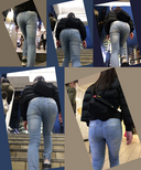 Half denim butt