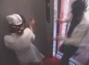 I raped my favorite nurse in the elevator behind closed doors! !!　3 nurses