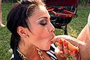 Pornstar orgy outside at field day with big tits and big asses -Bangbros