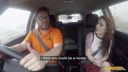 Fake Driving School - USA babe gets UK anal sex