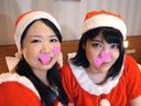 【Personal shooting】♥ Sayaka & Natsumi surrounded ♥ by two Santa beauties on holy night