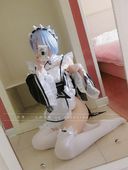 Selfie Costume Beautiful Girl Re: Life in Another World Starting from Zero Rem