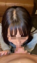 【First shot, facial】This time too, I can't say much because I am a young child, but I sprayed a large amount of semen on her cute face.