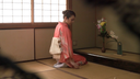 Chaste wife attending a tea ceremony class Body hidden under kimono and lewd nature
